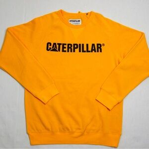 Caterpillar Equipment Yellow Tools Men’s Crew Neck Size Large Logo Tools